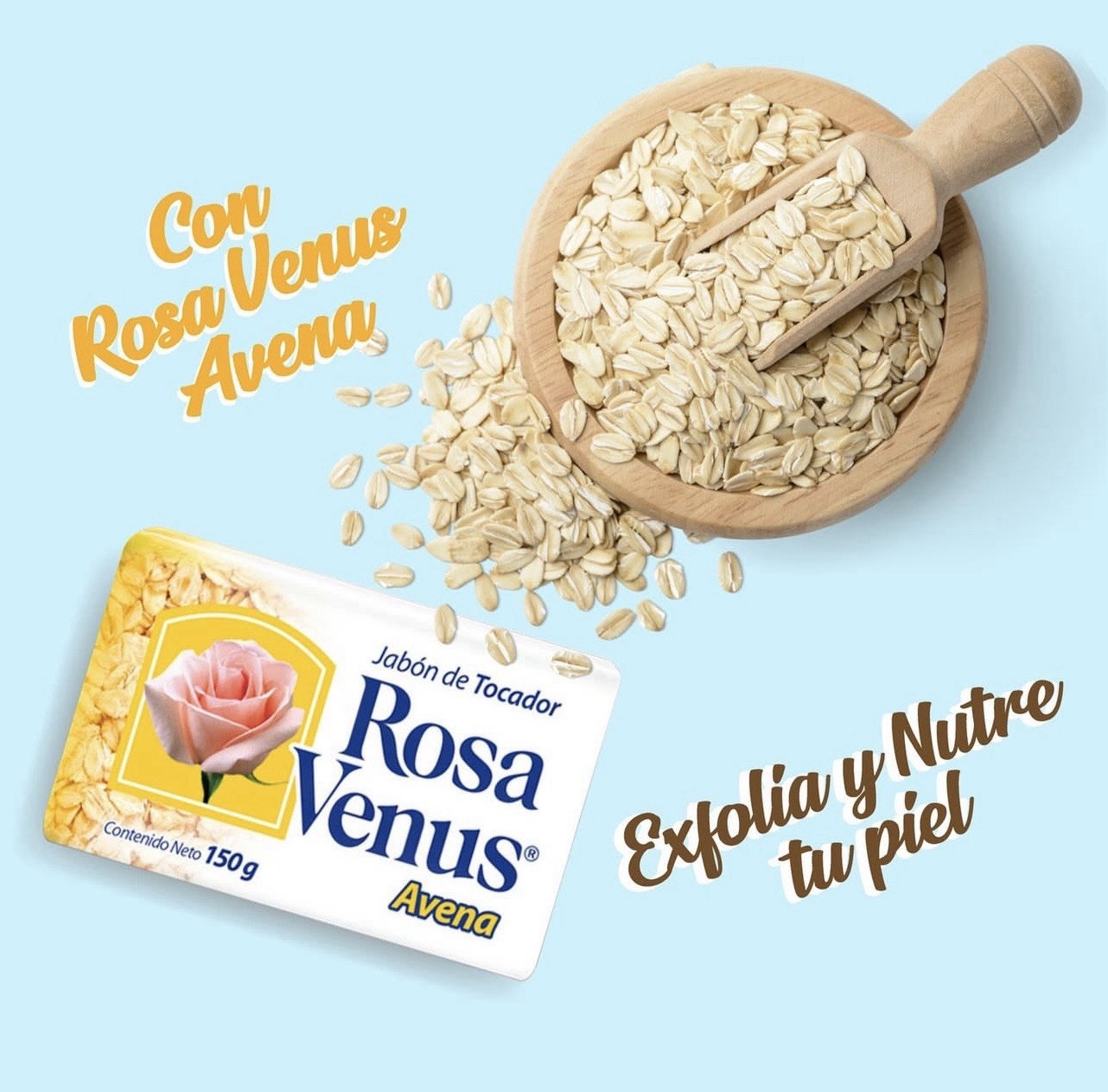 9 JABONES ROSA VENUS AVENA 🇲🇽 (150g) – 9 ROSA VENUS OATMEAL SOAPS