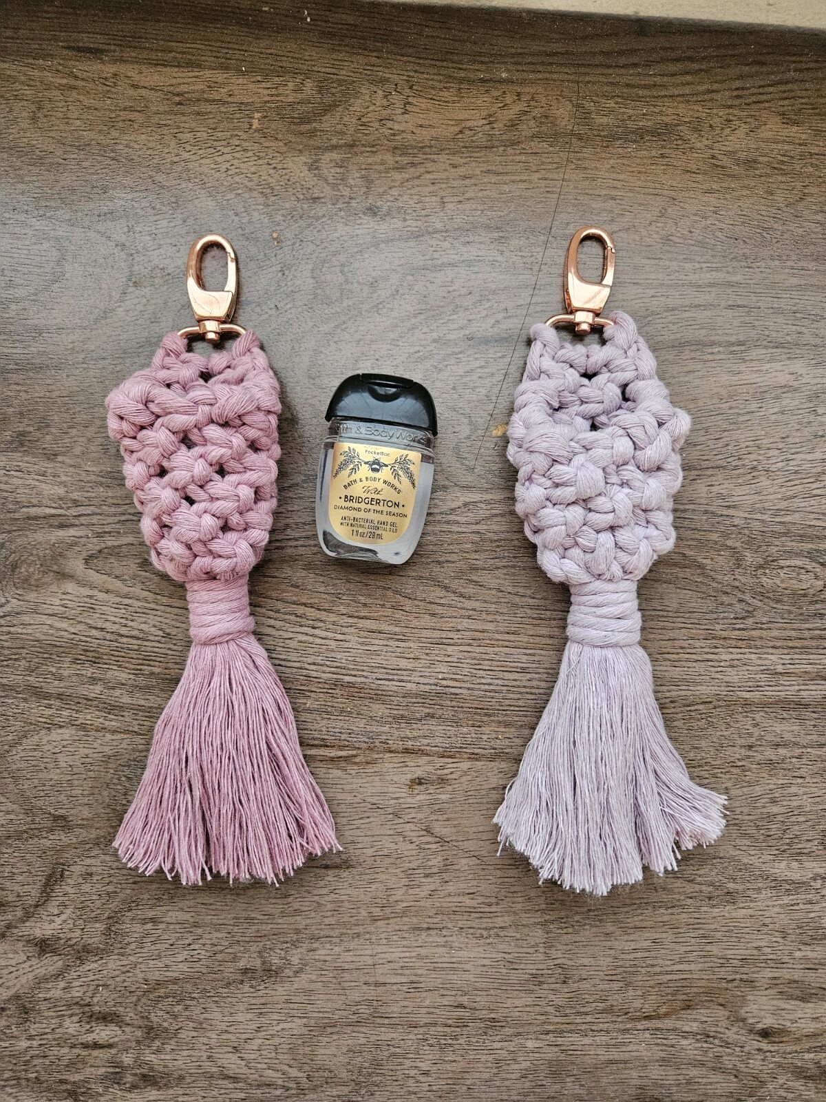 Bath Body Works Pocket *Bac Case Sleeve for Hand Gel Custom Color macrame