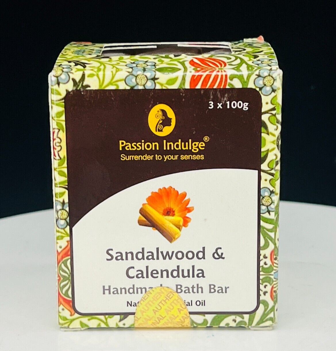 Passion Indulge Sandalwood & Calendula Handmade Bath Bar Pack of 3*100g(NIB)