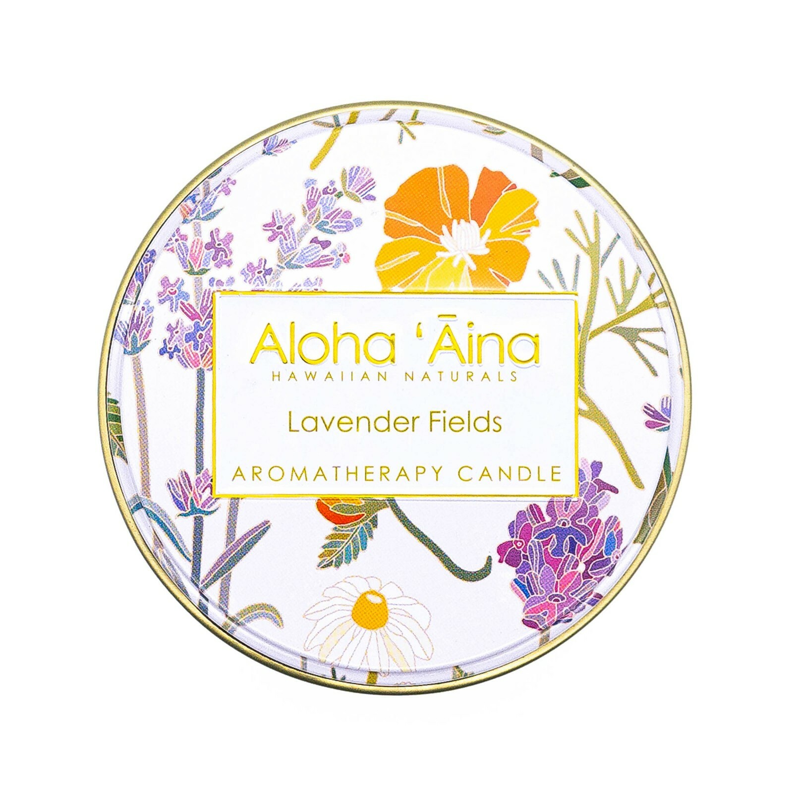 Maui Soap Co Aloha ‘Aina – Lavender Fields Candle Tin Aromatherapy