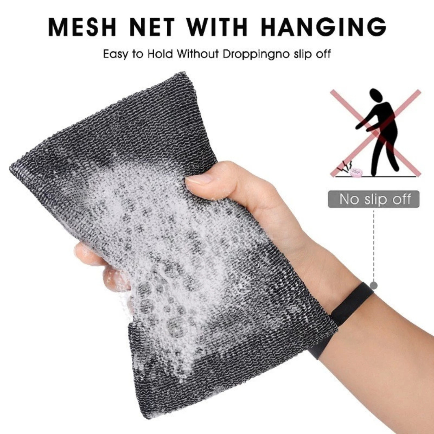 Nylon Soap Bag-Foam Net – Shower Shampoo Holder Free Shipping