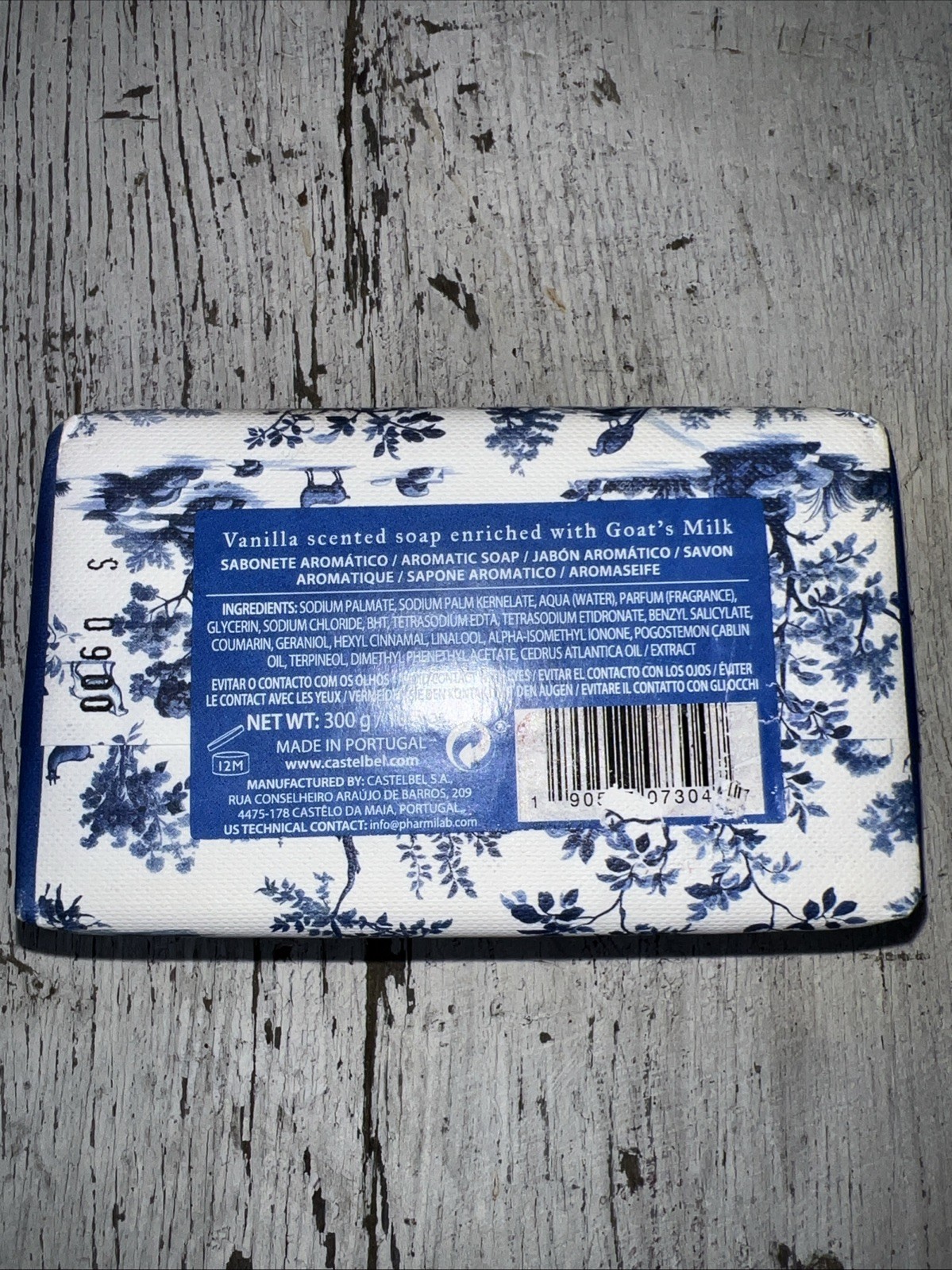 Castelbel Luxury Bath Bar Soap Goat’s Milk Scented 10.5oz triple milled