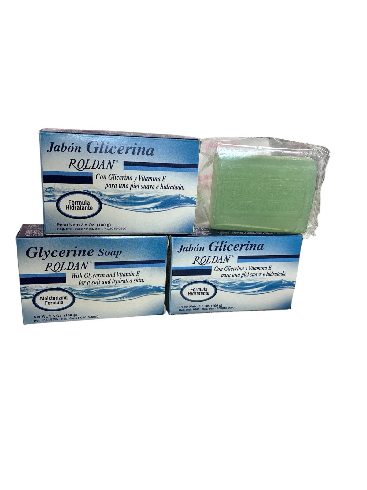 Roldan Glycerine Soap Vitamin E Moisturizing 3.5oz – Pack of 3 – Free Shipping