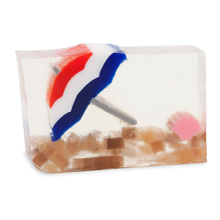PRIMAL ELEMENTS LIFE’S A BEACH 6.0 OZ. VEGETABLE GLYCERIN BAR SOAP HANDMADE