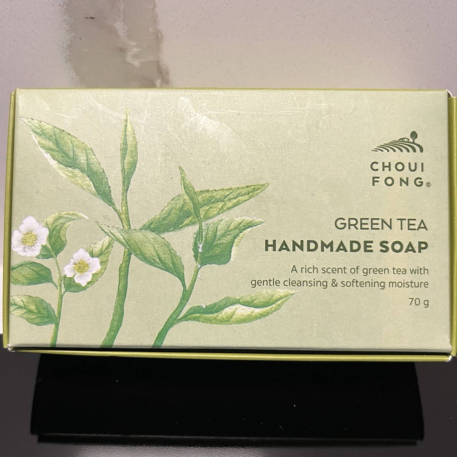 New Choui Fong Green Tea Handmade Bar Soap 70g Cleansing And Softening Moisture