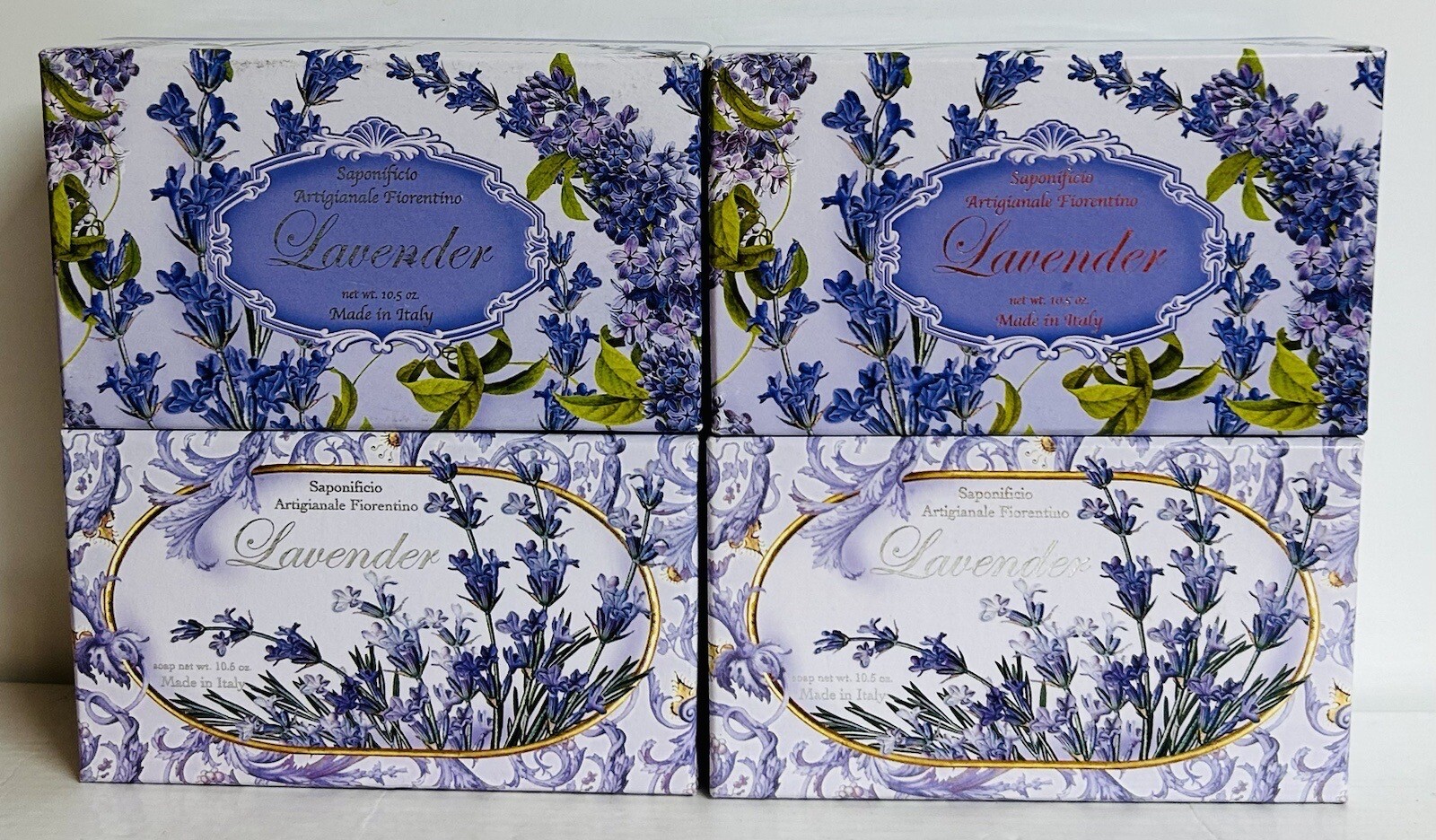 4-Pack Saponificio ~ Lavender Scented Bar Soap 10.5 oz Each