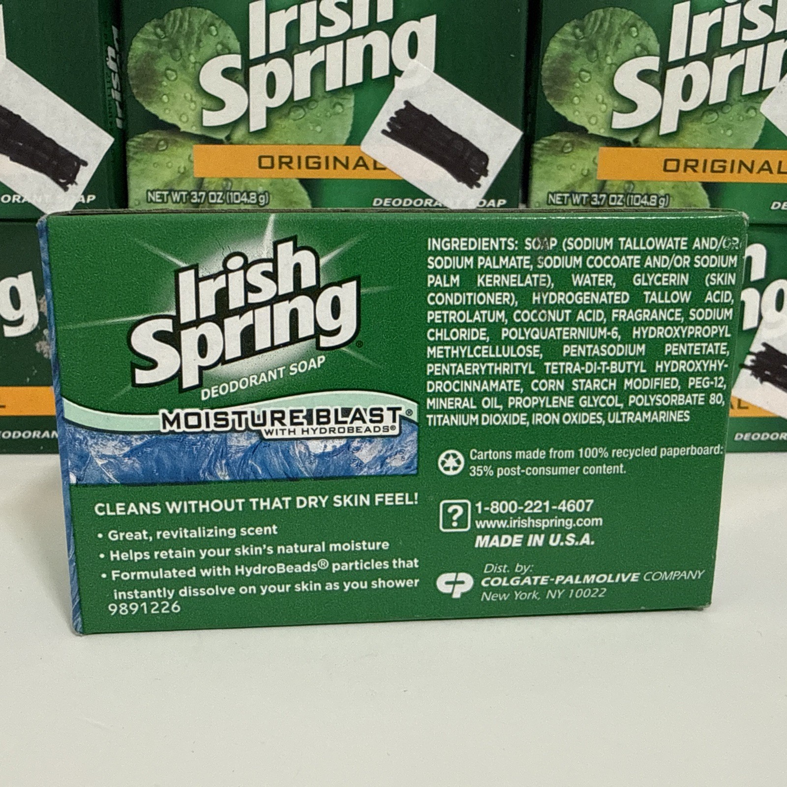 Irish Spring Bar Soap DISCONTINUED – Old Formula – No Flaxseed No Linwood 7 Bars