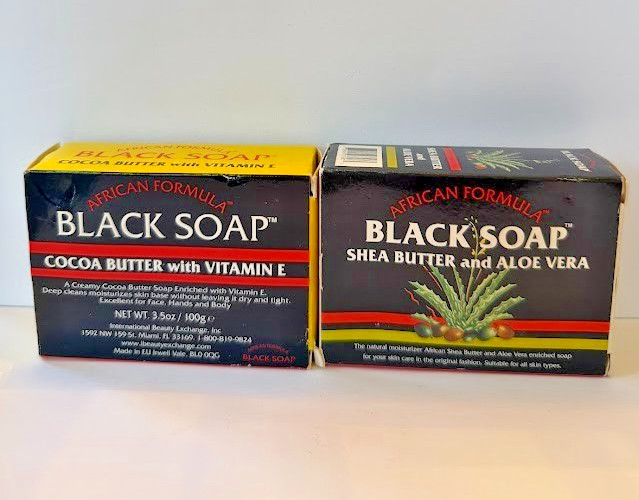 Black Soap Cocoa Butter with Vitamin E + Shea Butter and Aloe Vera 3.5 ozEach (2