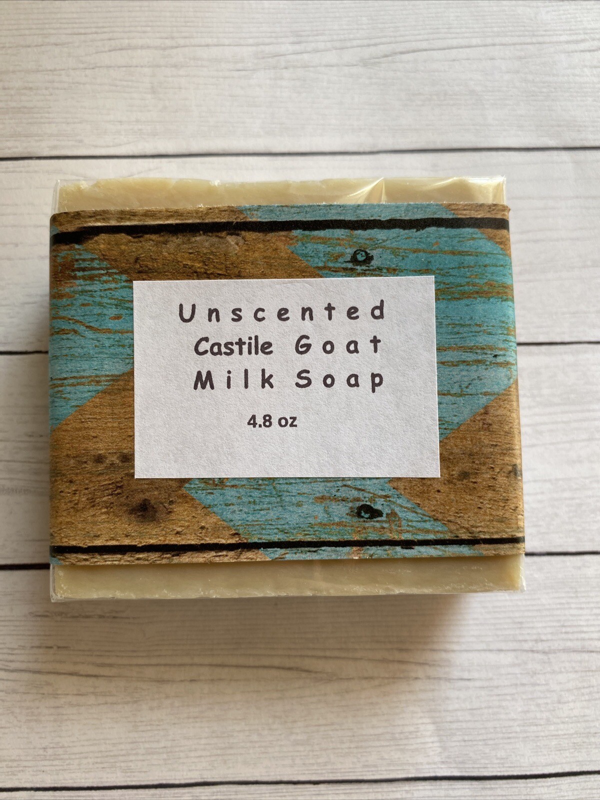 Unscented Castile Goat-Milk Soap 4.8oz Bar Non GMO Made In USA