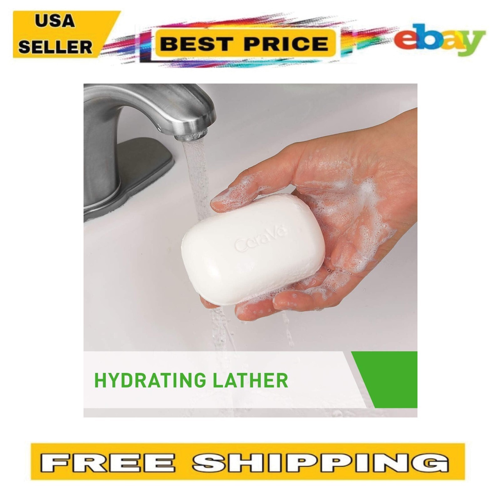 CeraVe Hydrating Cleanser Bar, Moisturizing Soap Free Cleanser
