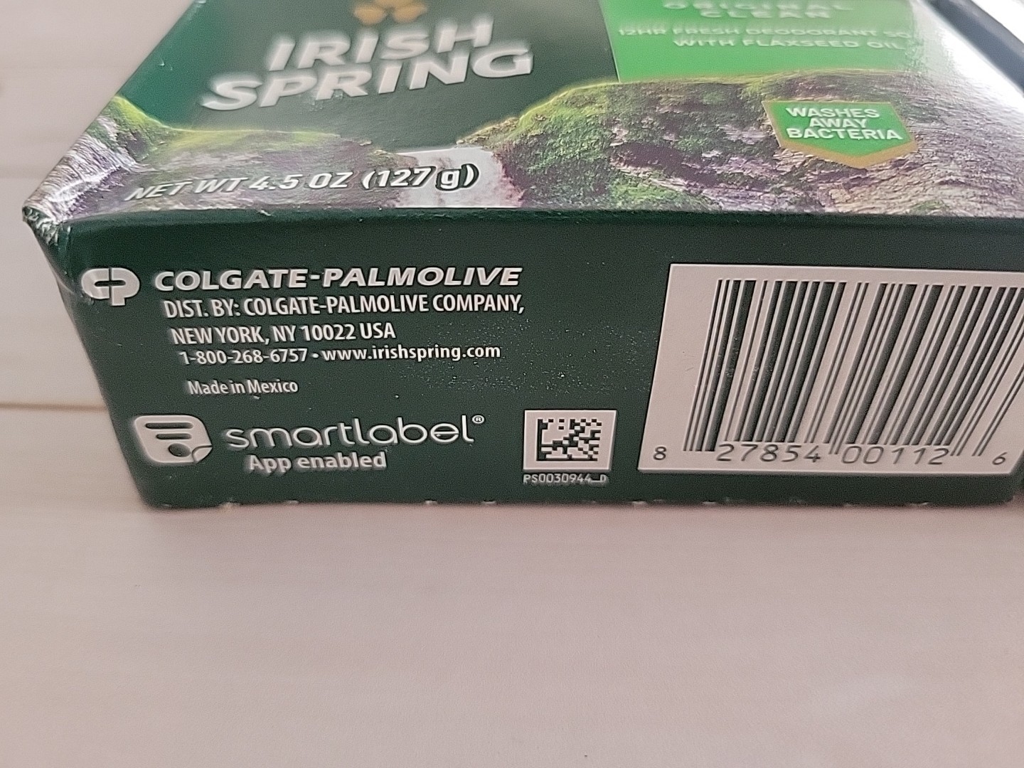 Irish Spring Original Clean 12HR Fresh Deodorant Soap Bar 4.5 OZ – 12 BARS