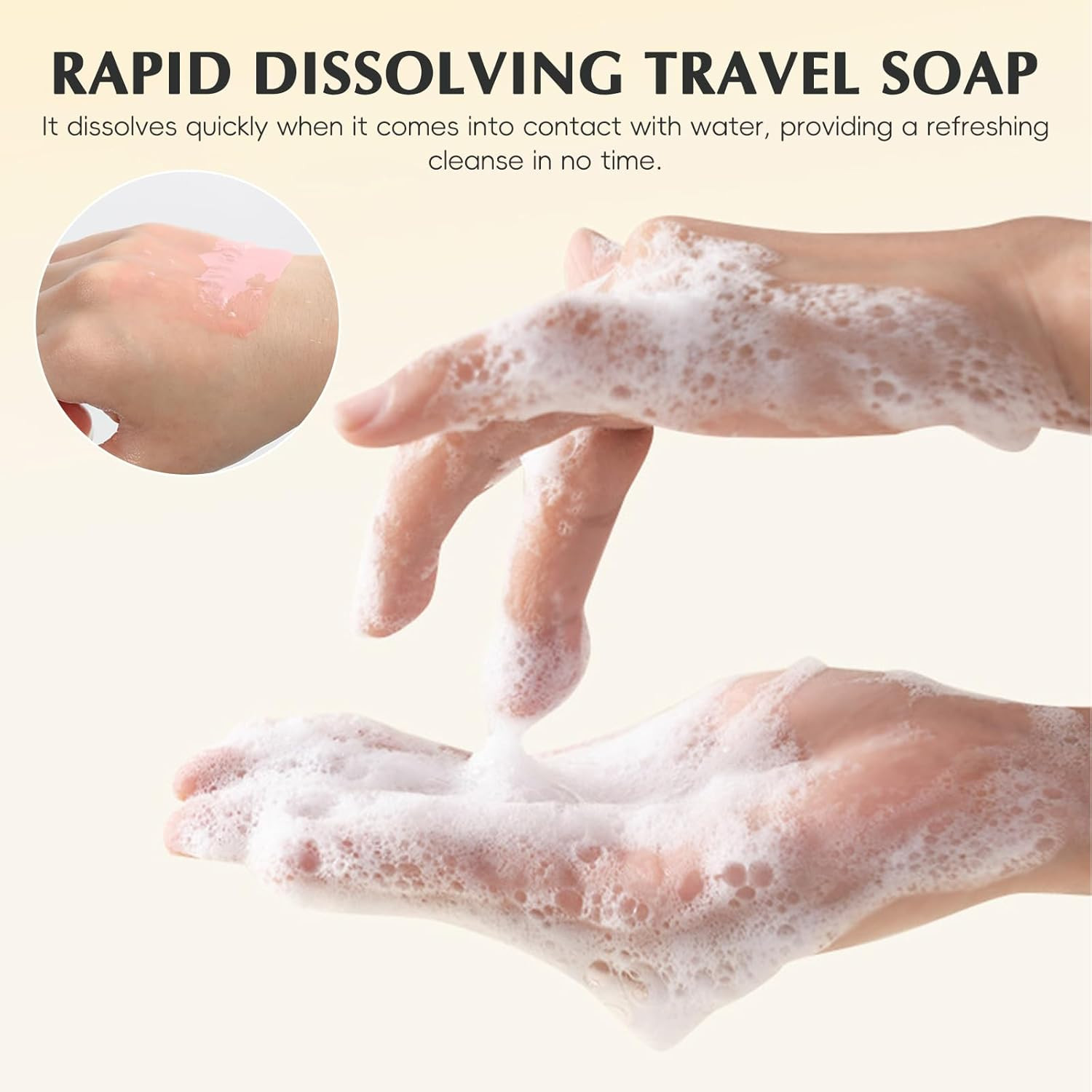 Paper Soap Sheets Travel Soap 3 Boxes（150 Sheets） Hand Washing – Disposable Scen