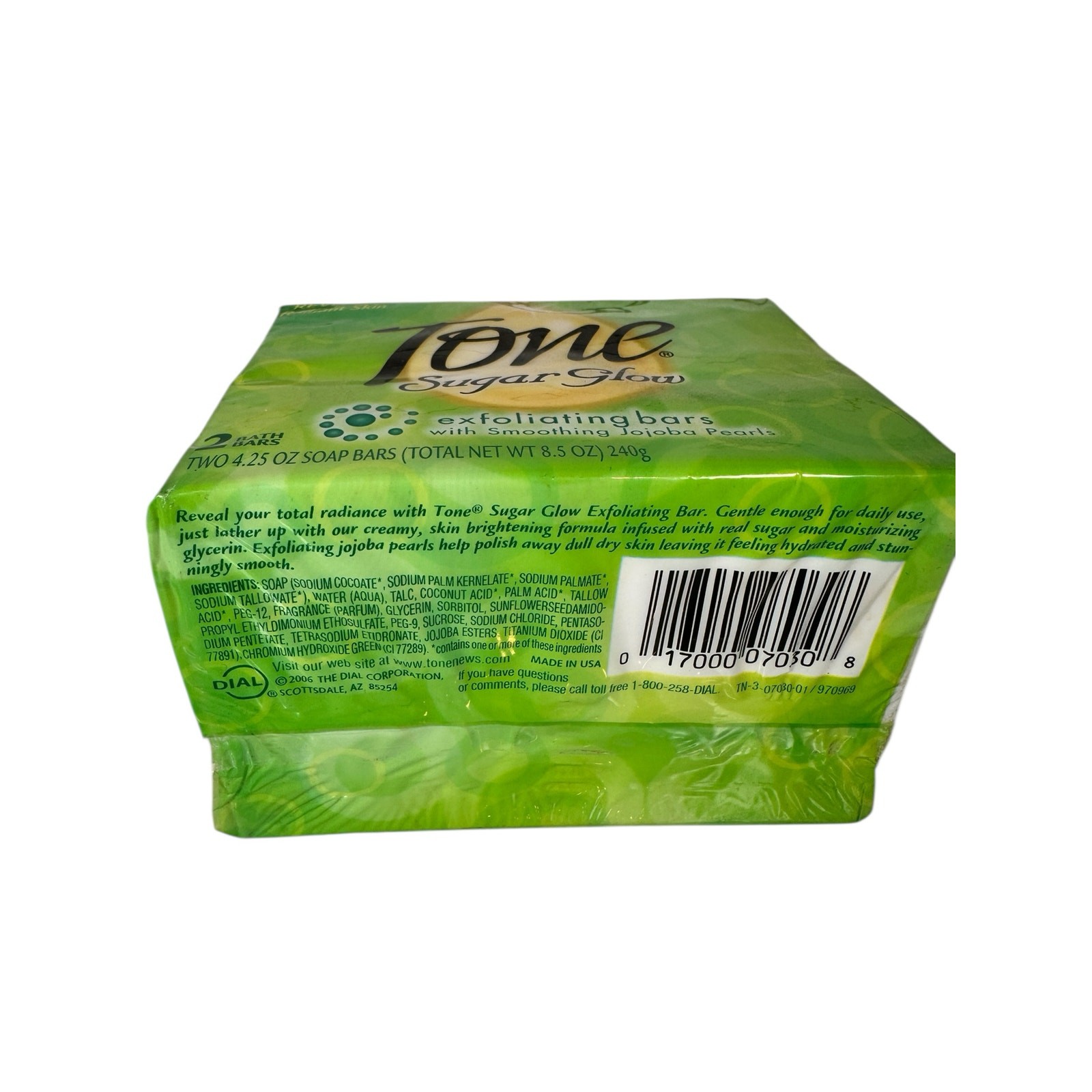 Tone Sugar Glow Exfoliating Bar Soap Duo 2pk Discontinued 8.5oz Sealed