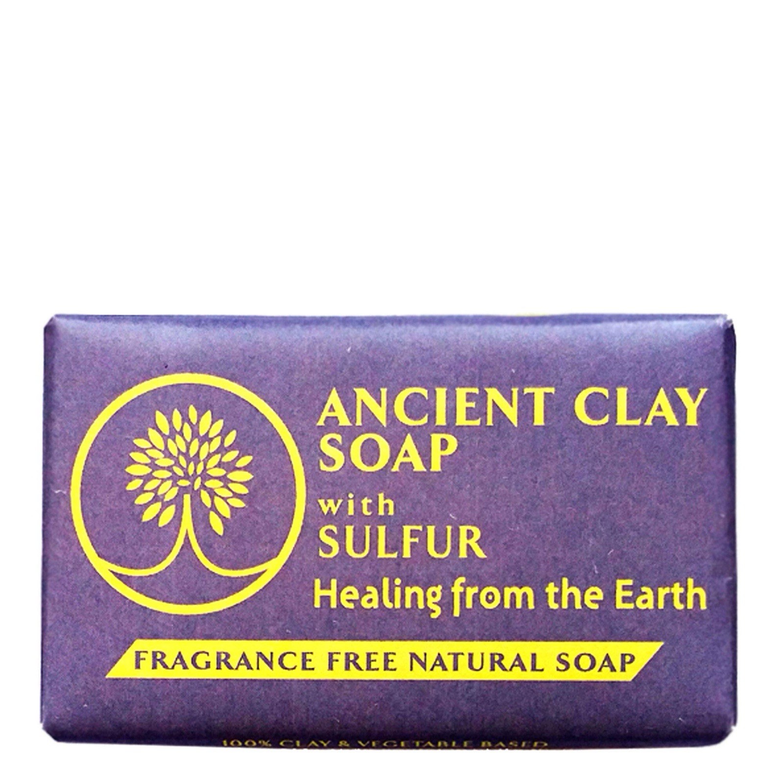 Ancient Clay Soap with Sulfur Fragrance Free 6 Count (Pack of 1), Sulfur
