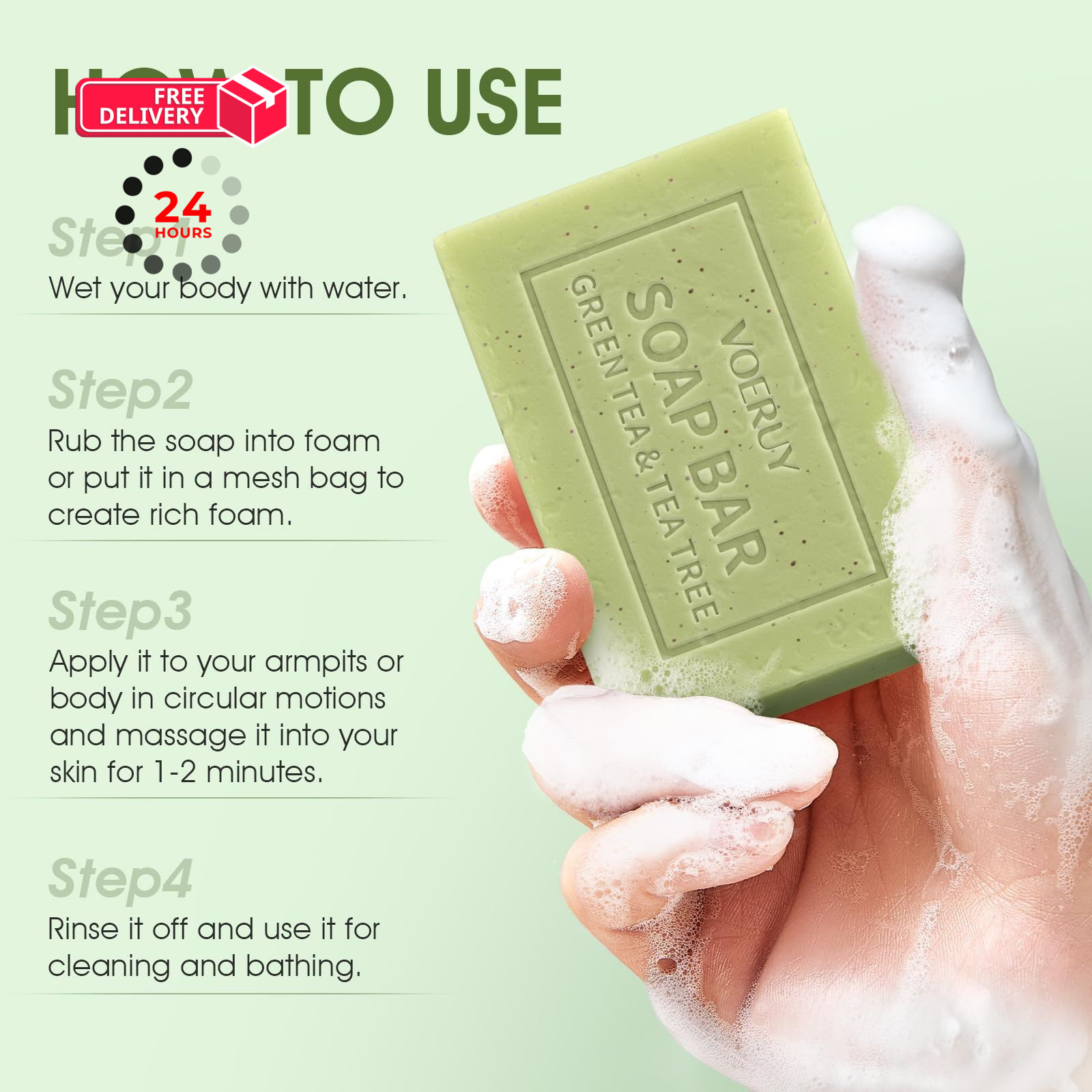 Underarm Detox Soap, 2 Pcs Armpit Soap with 4.94 Ounce (Pack of 2)