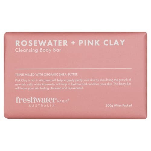 Freshwater Farm Australia BODY BAR Cleansing Rosewater + Pink Clay 7oz