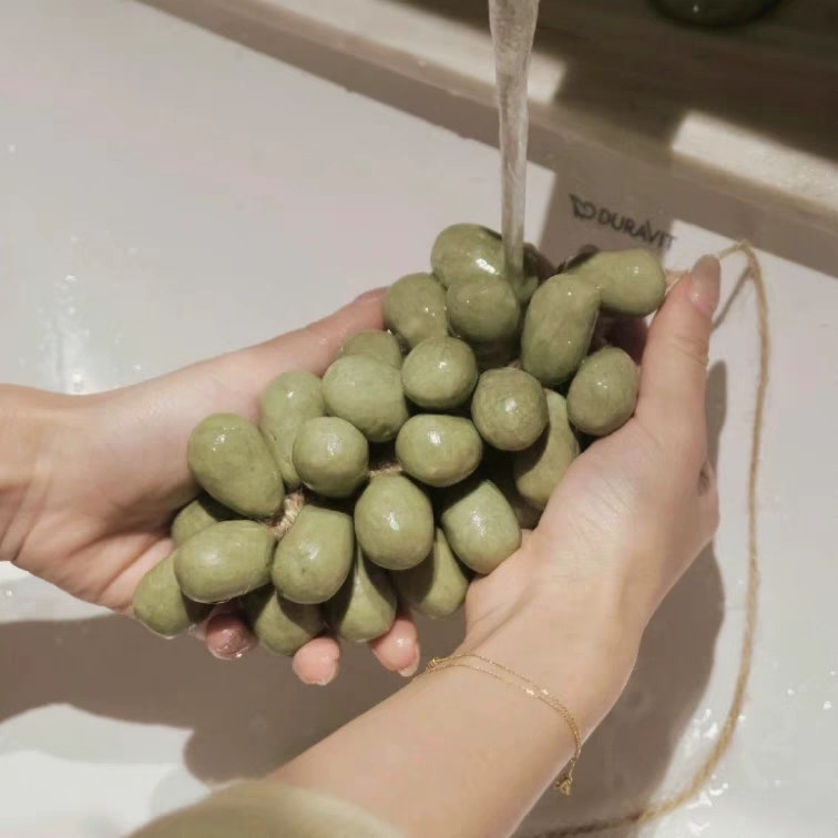 2 x Grape Handmade Soap, Simulated Grape Bunch Cold Processed Soap, Tiktok