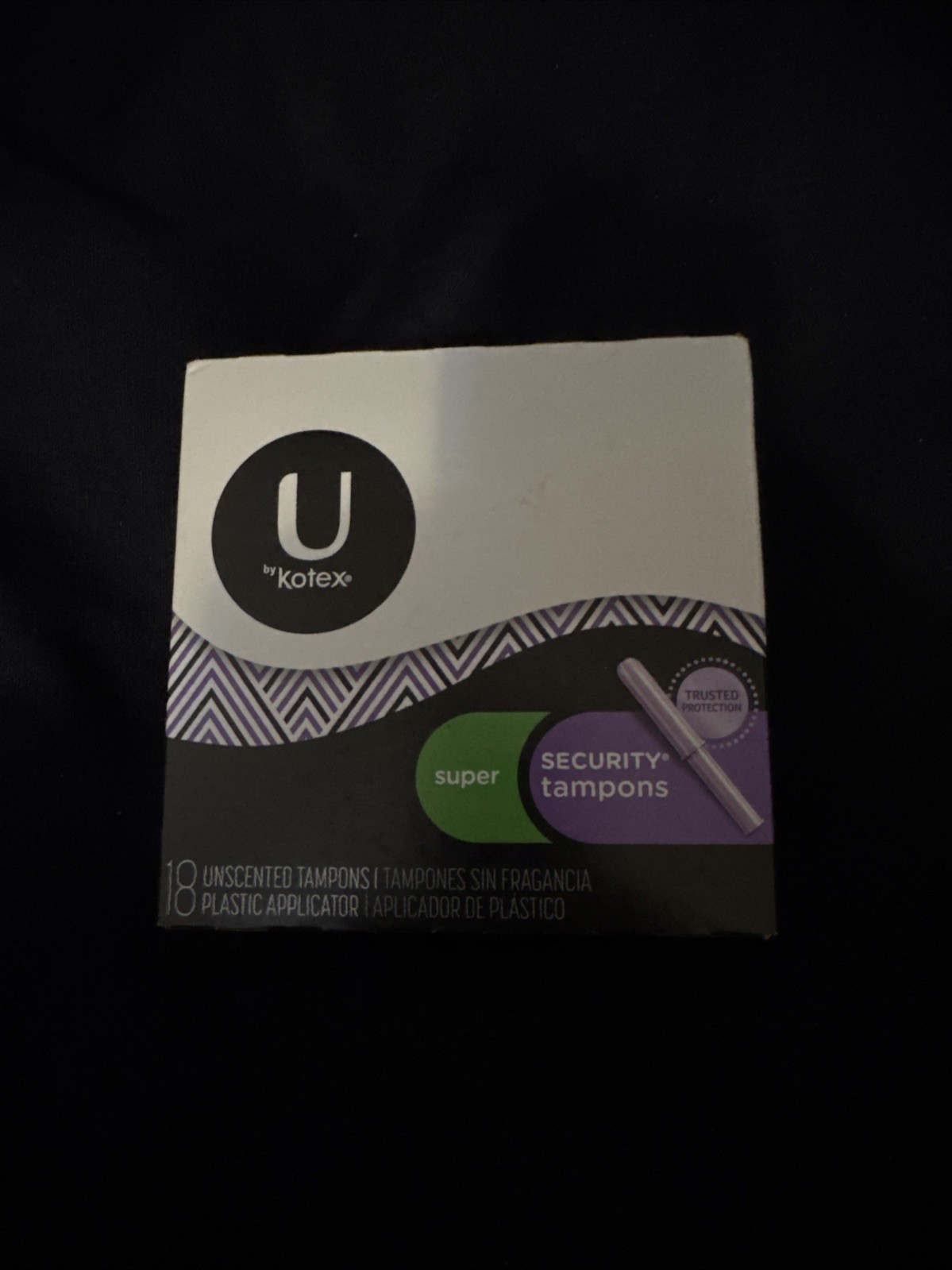 U by Kotex Security Tampons SUPER Unscented, 18ct