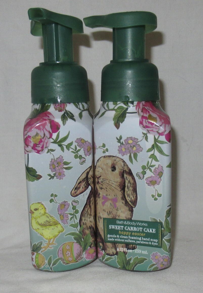 Bath & Body Works Gentle & Clean Foaming Hand Soap Lot Set 2 SWEET CARROT CAKE