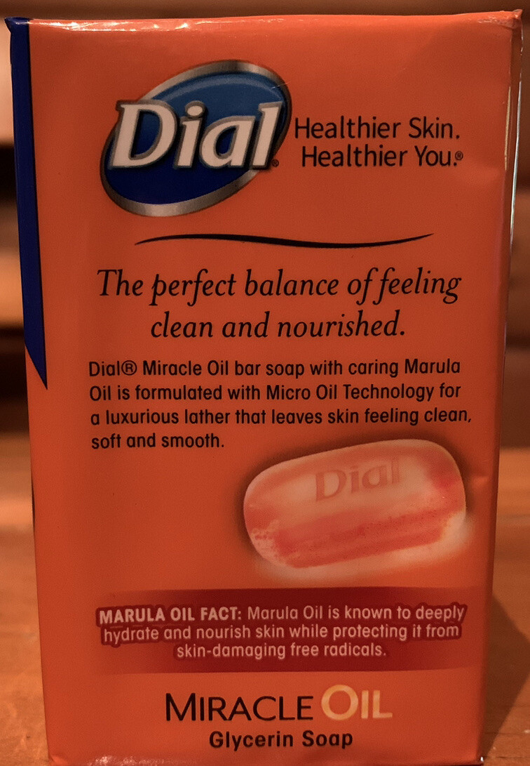 Lot 6 Dial Miracle Marula Oil Glycerin Beauty Bar Soap 3.2 oz/2 pk 12 bars total