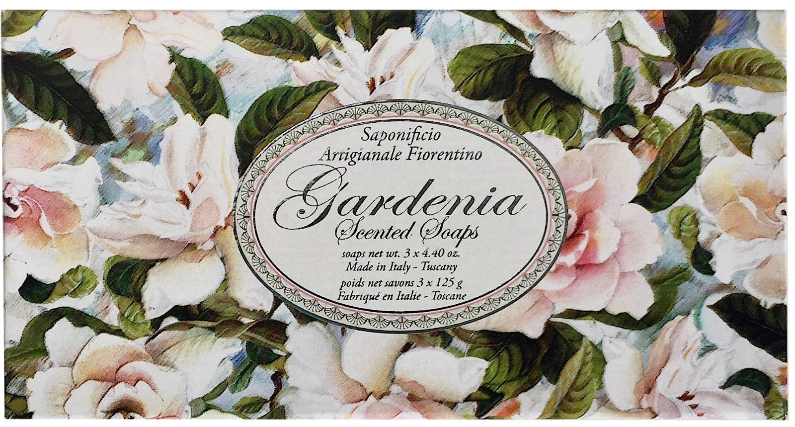 2-Pack Saponificio ~ Gardenia Scented Bar Soap from Italy 6 bars 4.40 oz Each