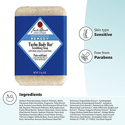 Turbo Body Bar set 6 Ounce Men’s Scrubbing soap skin care wash