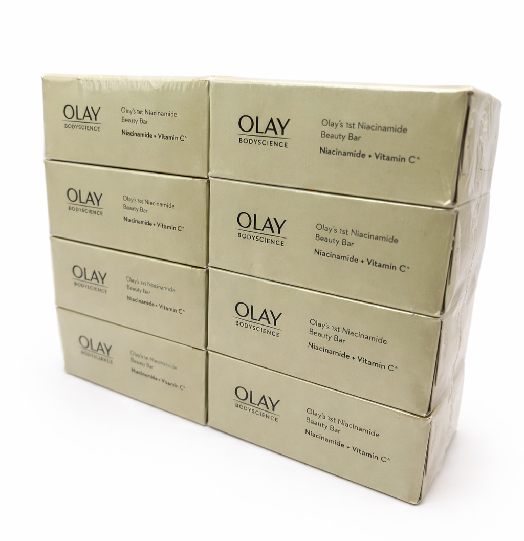 Soap Olay B3+ Vit C Niacinamide Cleansing & Brightening Beauty 8 Bar Sealed New