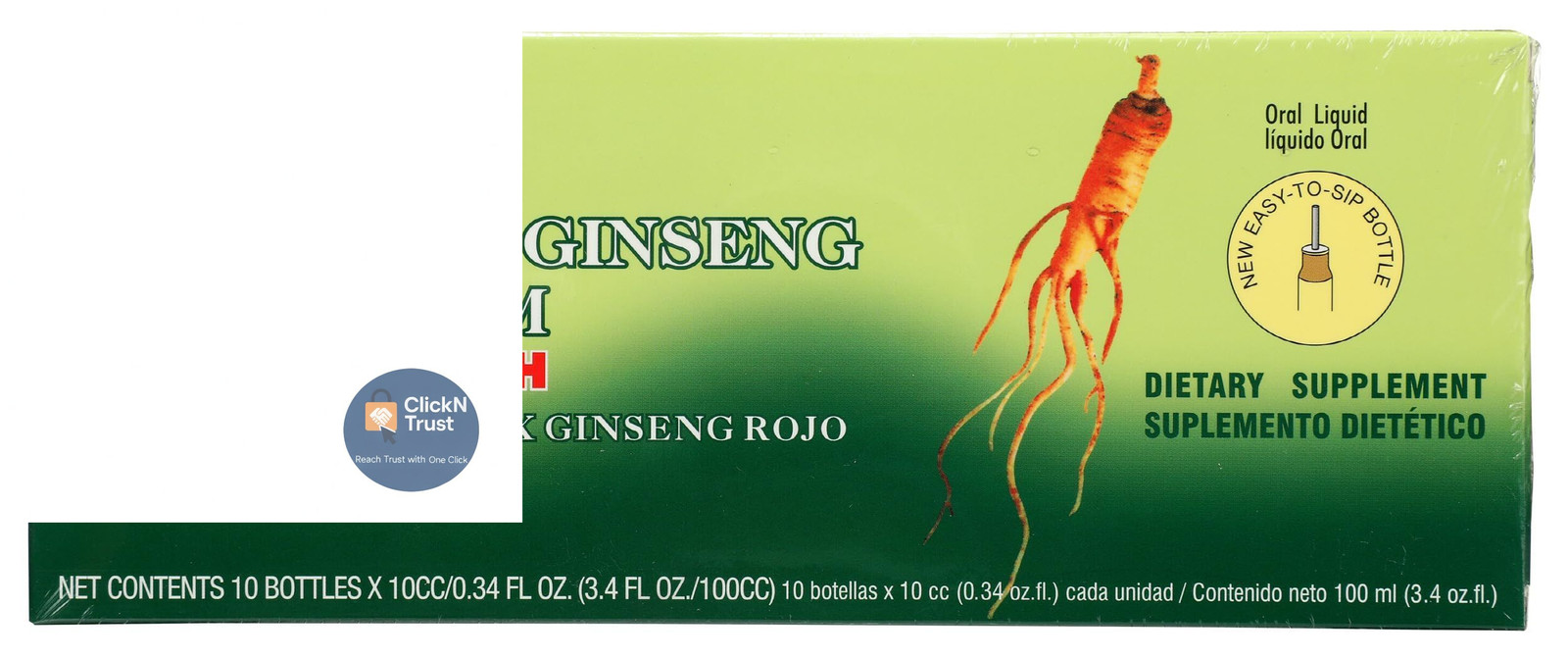 Prince of Peace Red Panax Ginseng Extractum Ultra 1 Count (Pack 10)