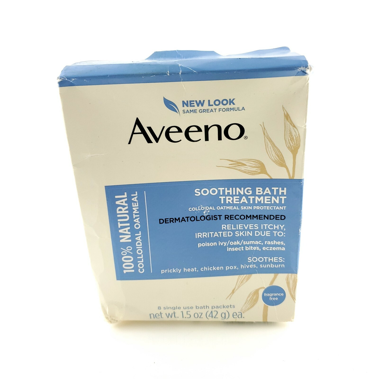 Aveeno Soothing Bath Treatment Oatmeal Skin Protectant 100% Natural USA Seller
