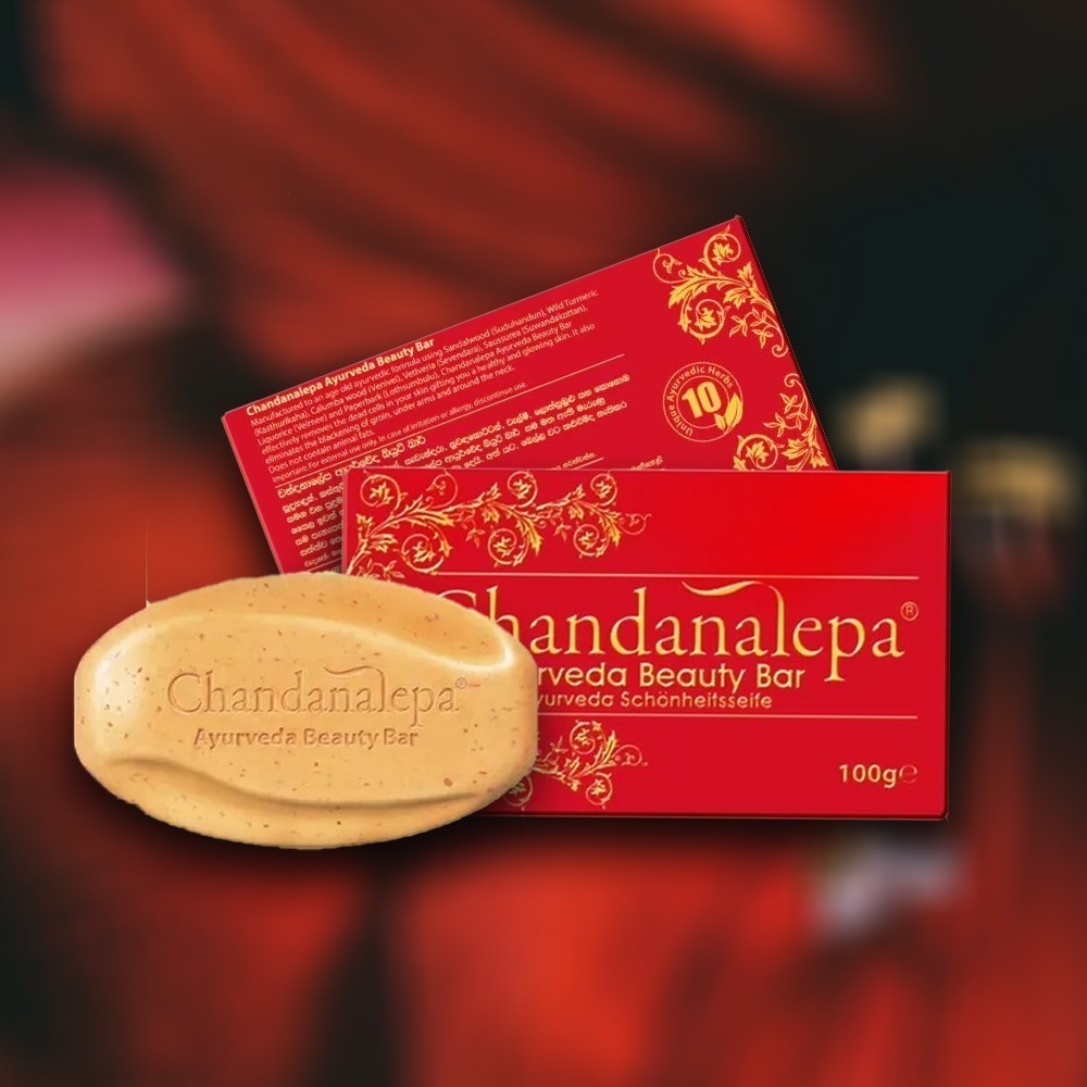 Chandanalepa Ayurvedic Beauty Bar Natural Soap 100g x 3 PacHealthy Glowing Skin