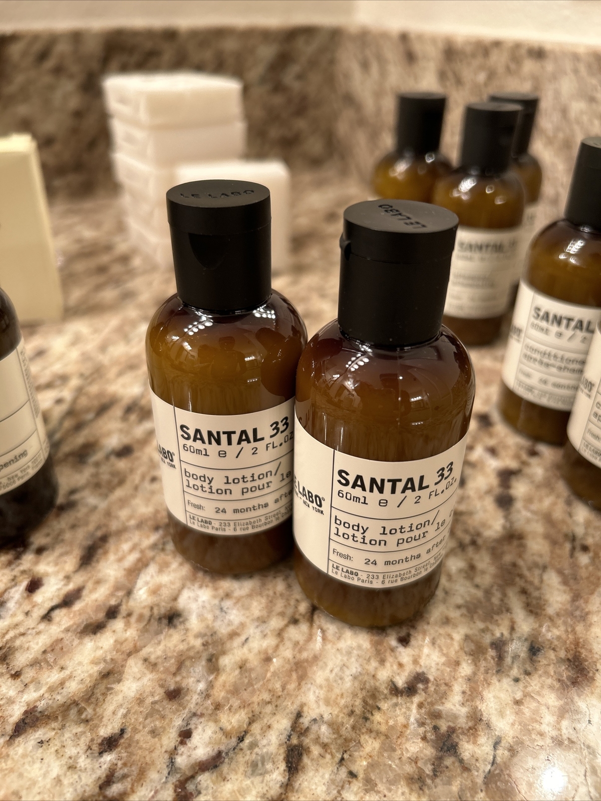 Le Labo Santal 33 – Lot of Soap Bars + Shampoo, Conditioner, Shower Gel, Lotion
