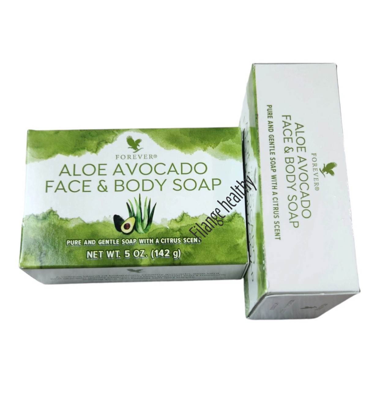2 pack New Forever Aloe Avocado Face & Body Soap a vegan.