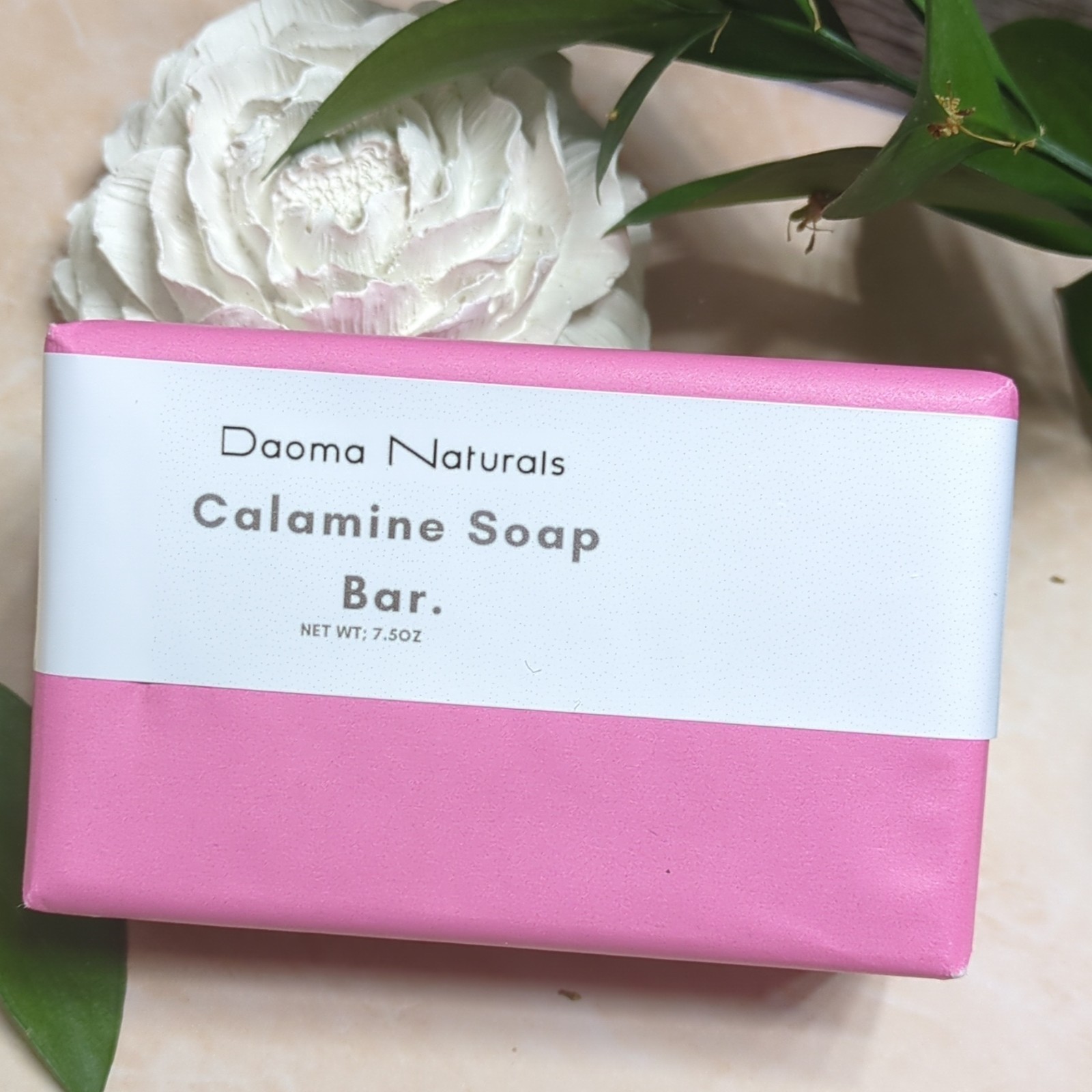 Daoma Naturals Calamine Soap Bar 7.5 oz Pink Glycerin Body Hands Face Unisex