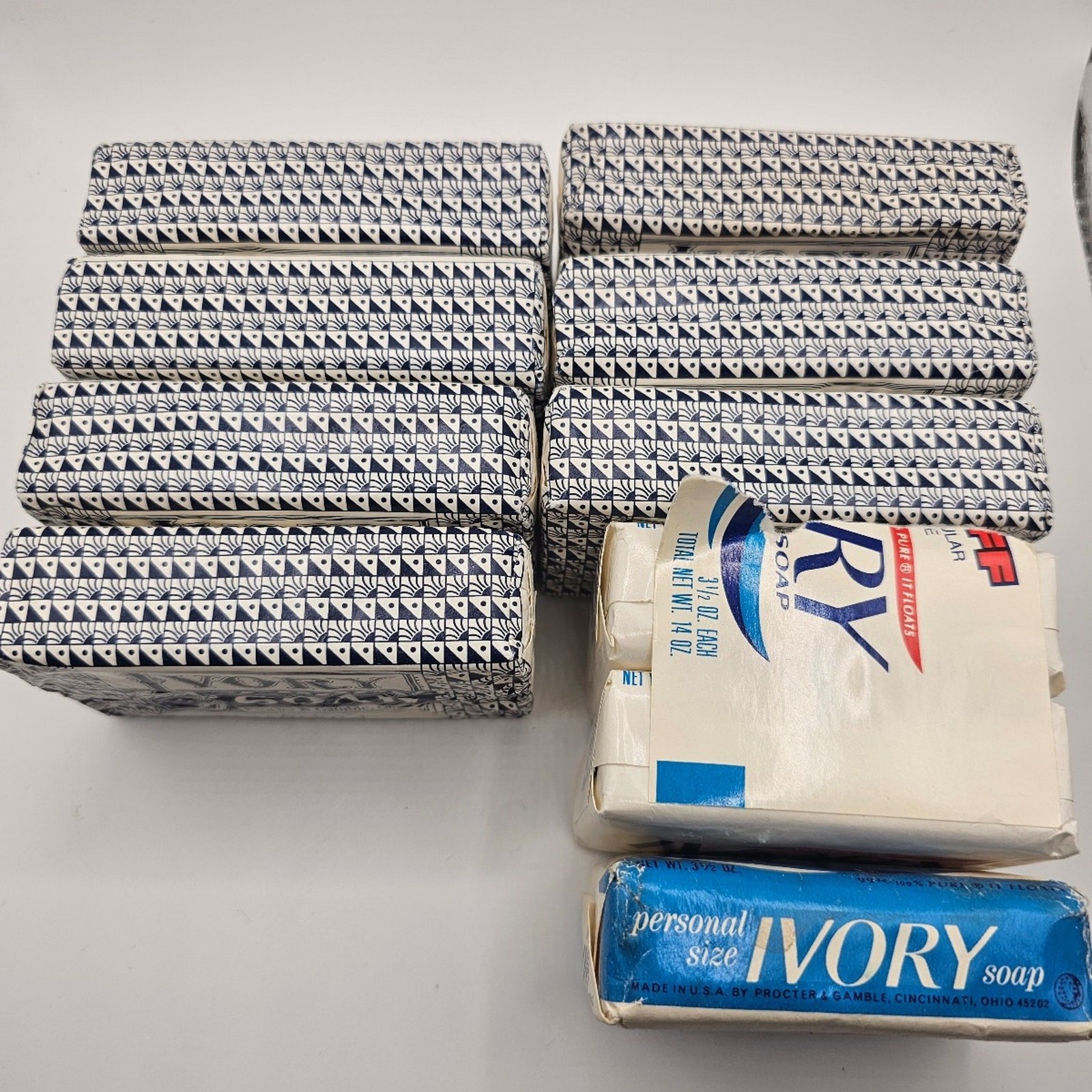 Variety of Vintage Ivory Bar Soap (10 Bars Total) 3.5oz & 4.5oz