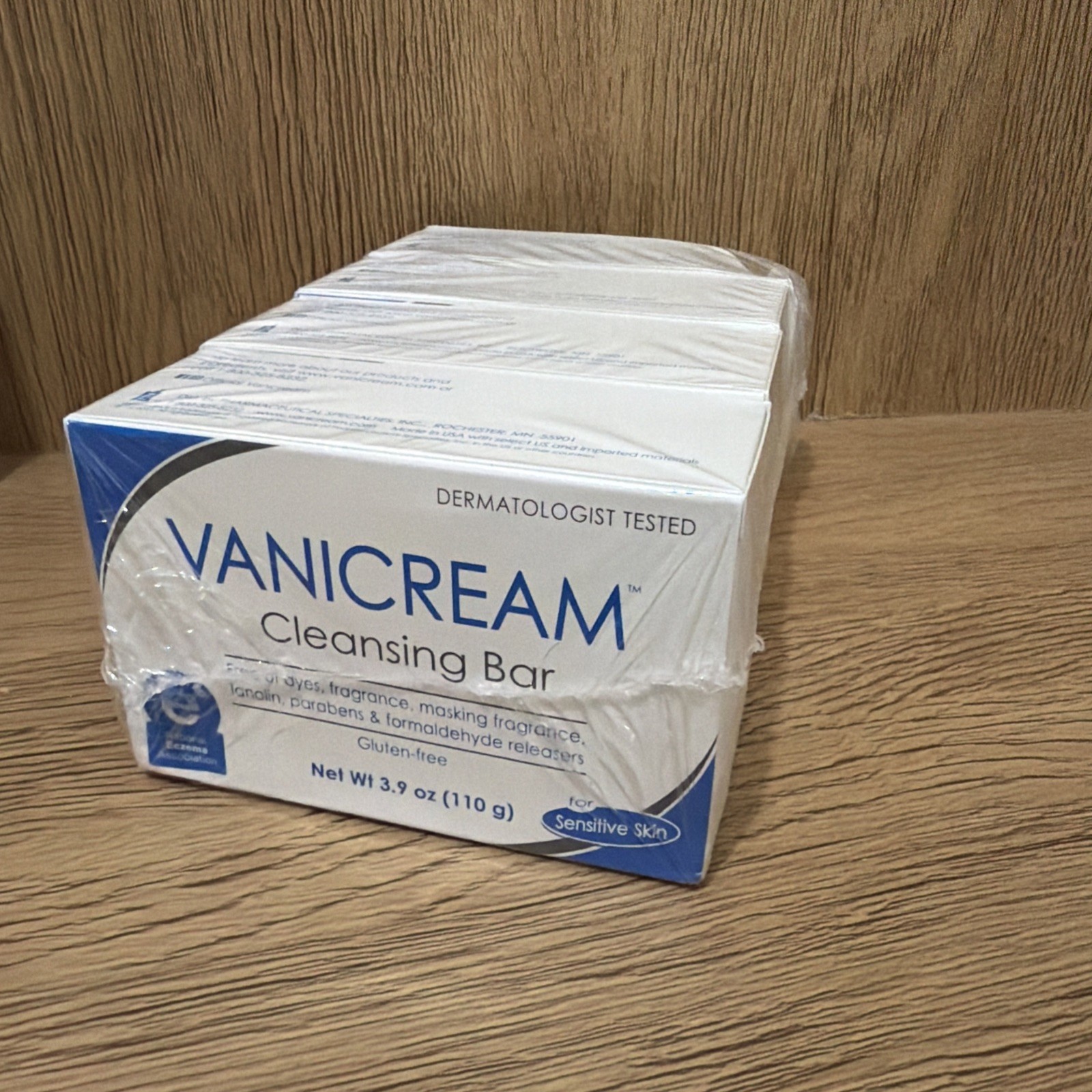 4 Pack Vanicream Cleansing Bar Sensitive Skin Paraben Free Fragrance Free 3.9oz