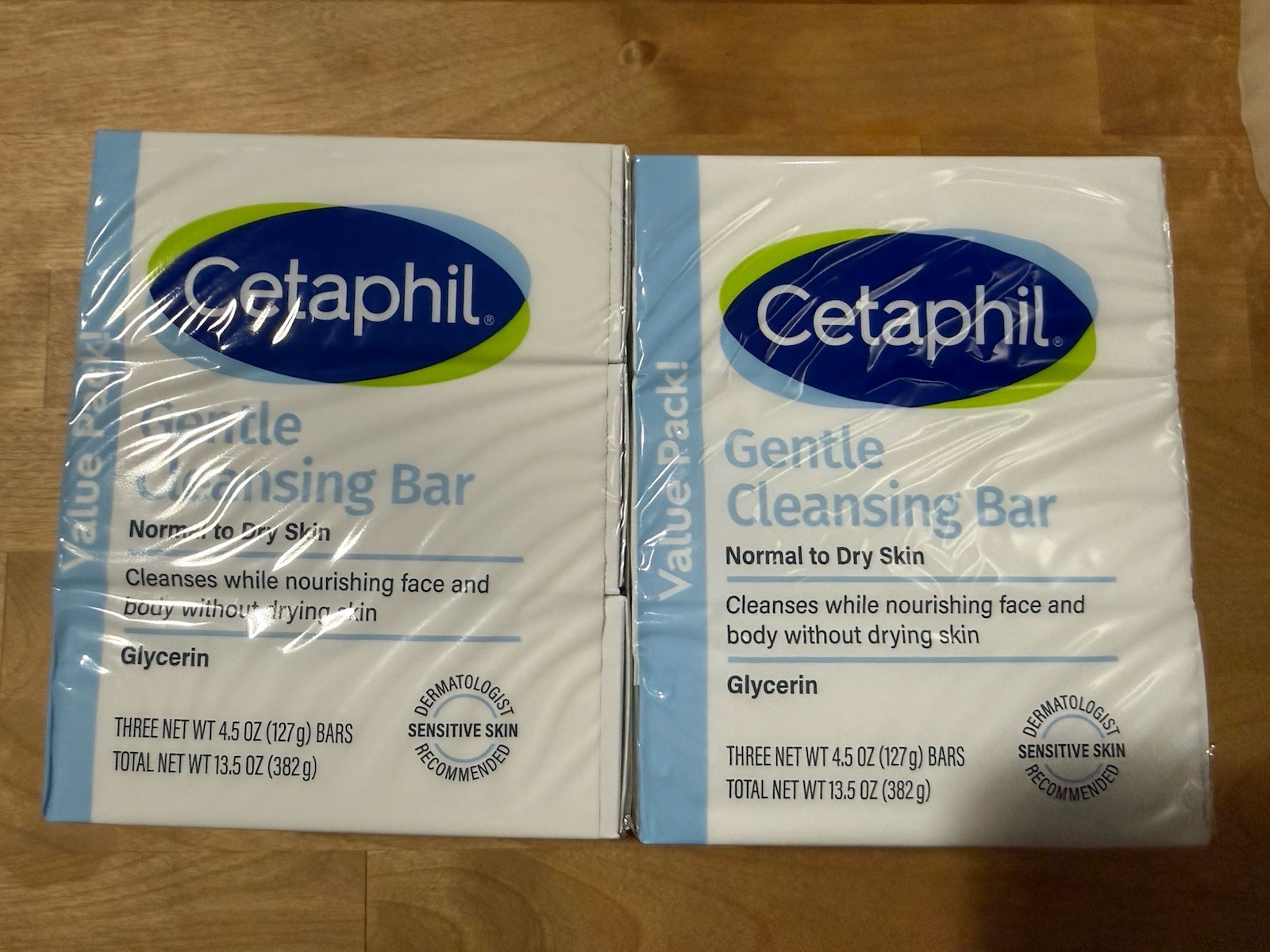 2 x Cetaphil Gentle Cleansing Bar Soap Value Pack- 3 Pack – 4.5oz each 6 Bars