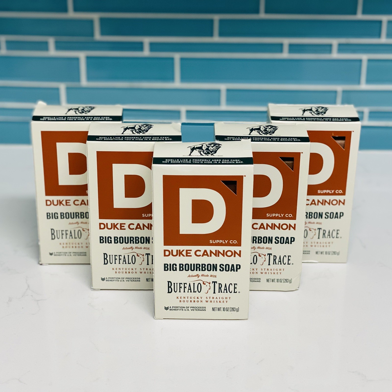 Lot Of 5 Duke Cannon Big American Bourbon Soap – Buffalo Trace 10oz Ea Ne