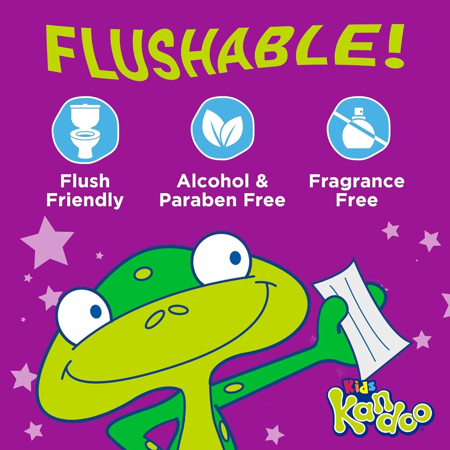 Flushable Wipes for Baby and Kids by , Sensitive and Unscented Formula, Hypoa…