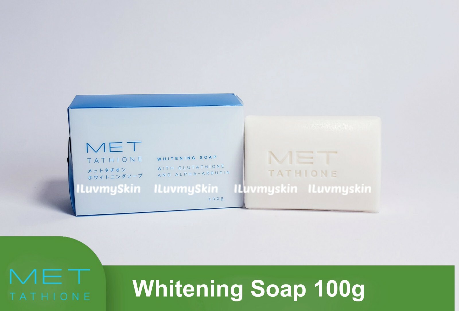 Met Tathione Whitening Soap with Glutathione and Alpha-Arbutin (100g)
