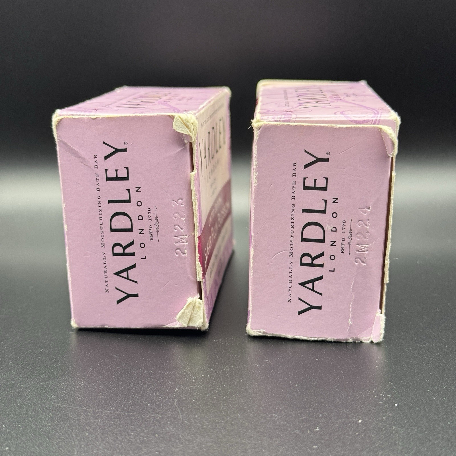 Yardley London Moisturizing Bath Bar Soap Limited LE Sugar Plum Blossom SET OF 2