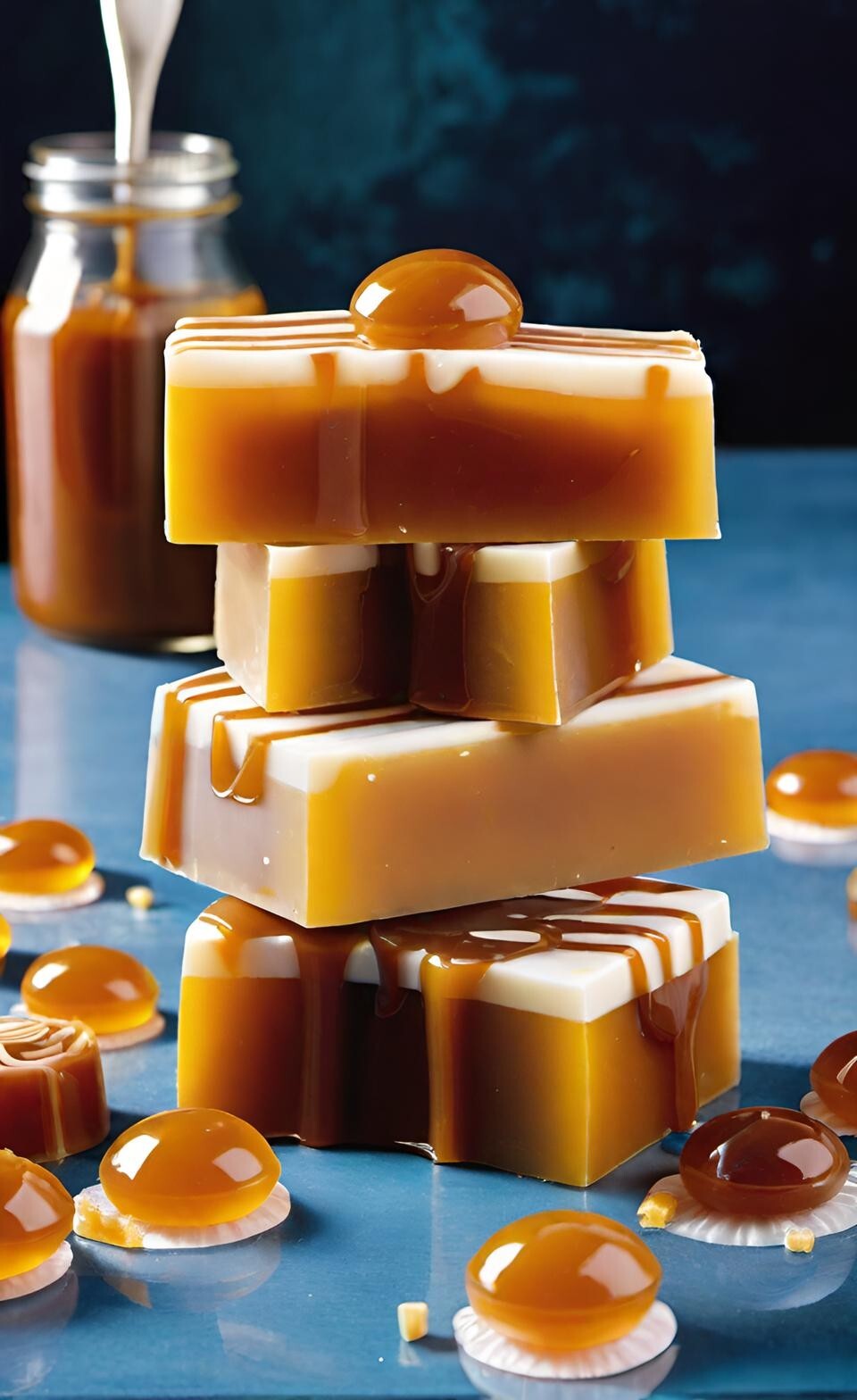 Caramel Handmade Organic Soap Bar Natural Oil Wonderful Scent Premium Body Spa