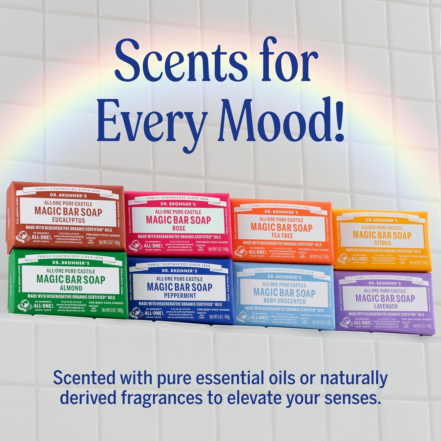 Refresh Your Skin: 12-Pack Peppermint Pure-Castile Bar Soap, & Smoothening