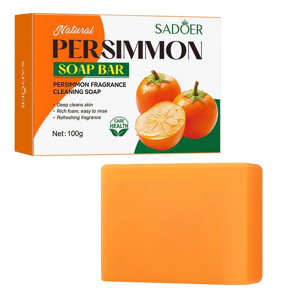 1~10PCS Persimmon Soap Bar Body Odor Control Deodorant Soap for Men & Women