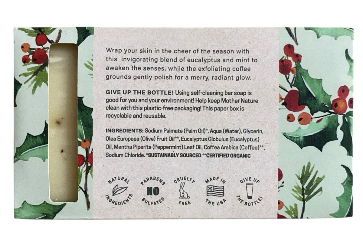 Provence Essentials Eucalyptus Mint Exfoliating Bar Soap 10oz – Made in USA