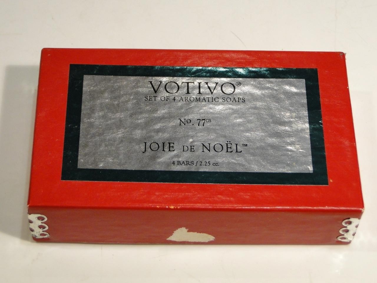 Votivo Joie de Noel Set of 4 Aromatic Soaps Unused in Box RARE