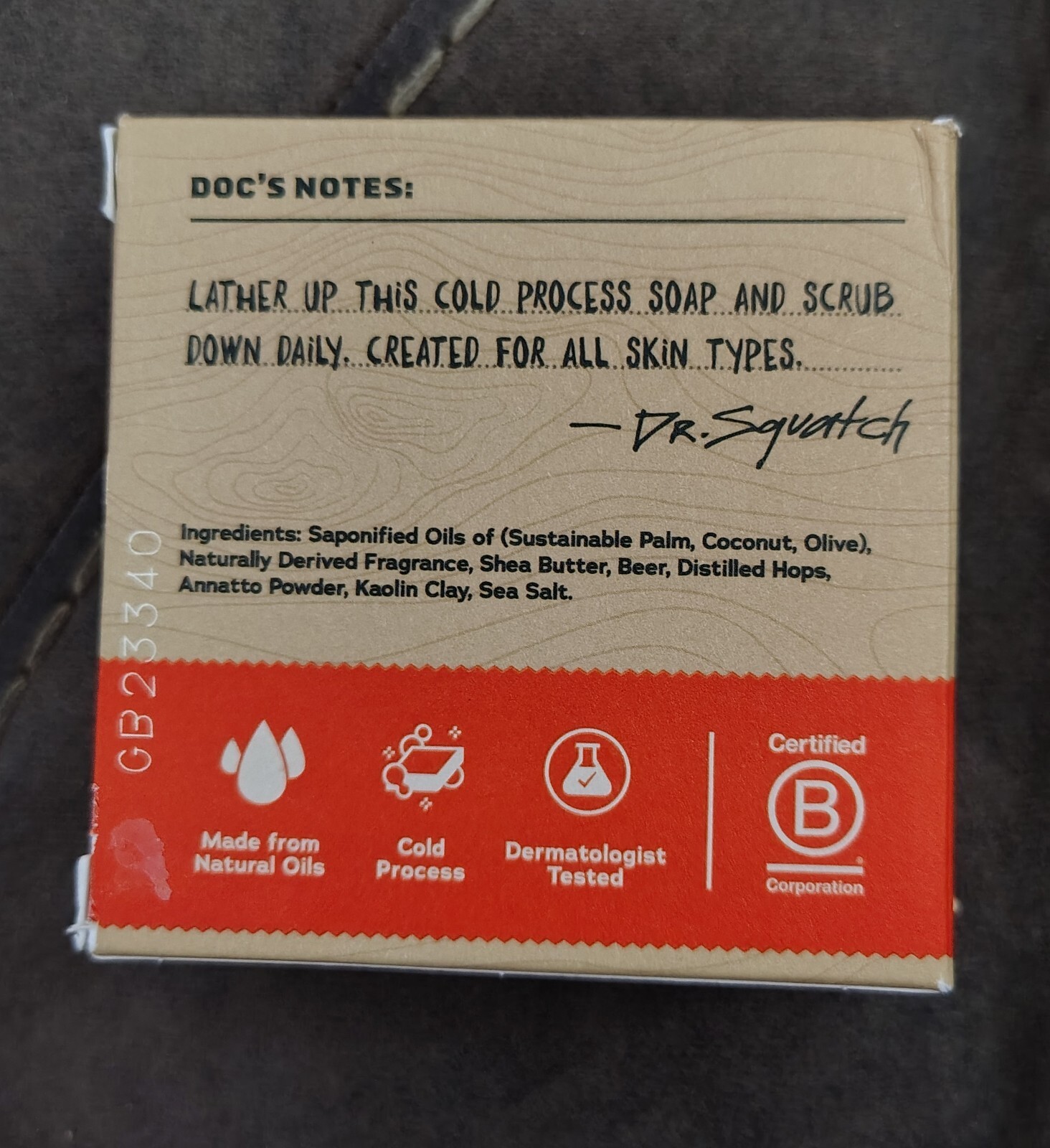 Dr. Squatch Grapefruit IPA Men’s Natural Soap 5 oz Bar Beer & Hops Made In USA