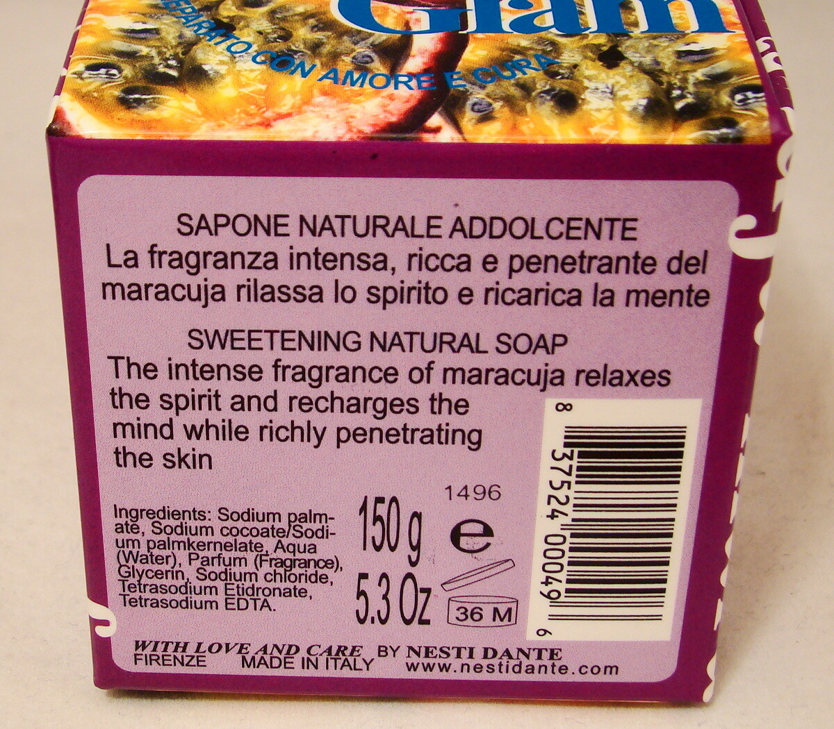 Nesti Dante Tropical Glam Maracuja Passion Fruit Soap NEW NIB 5.3 oz 150 gr
