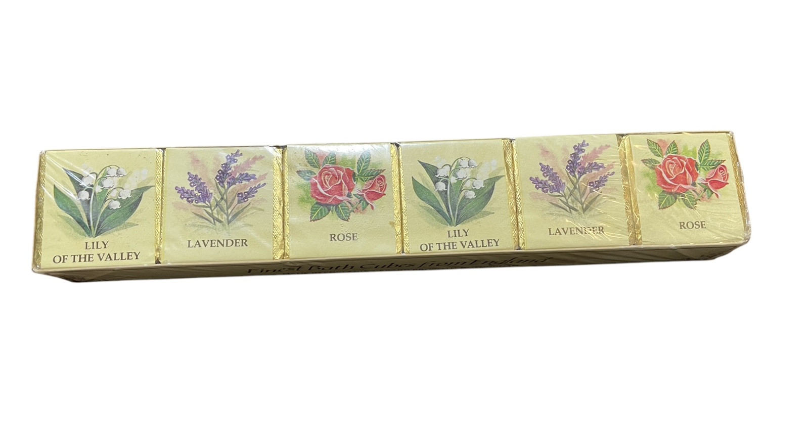 VINTAGE Gerard Brothers Bath Cubes Lavender Rose Lily of the Valley England