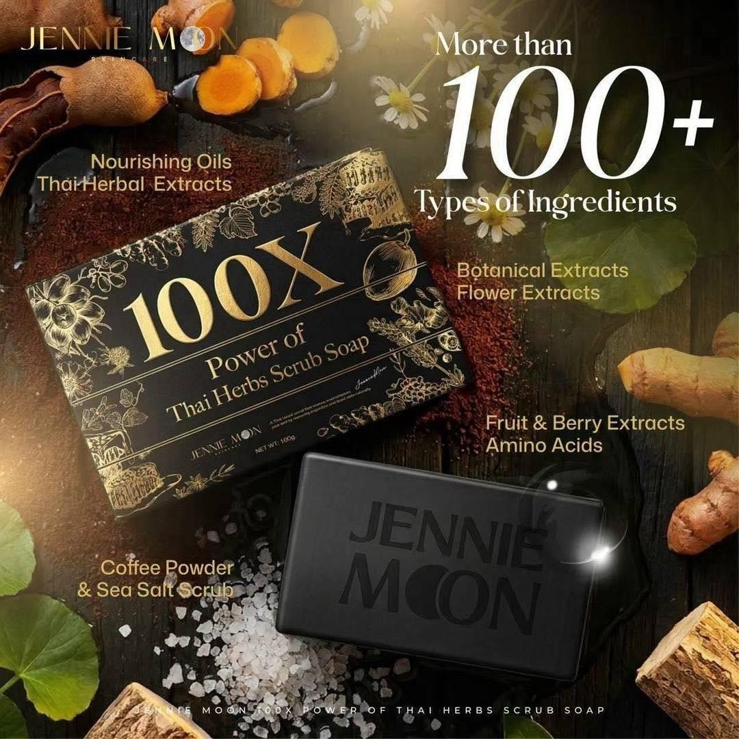 Jennie Moon X100 Power of Thai Herbs Scrub Soap 160gr – 2 Units