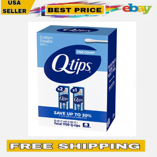 Q-tips Cotton Swabs 1750ct 3 Pack